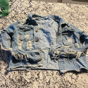 Half Jean jacket